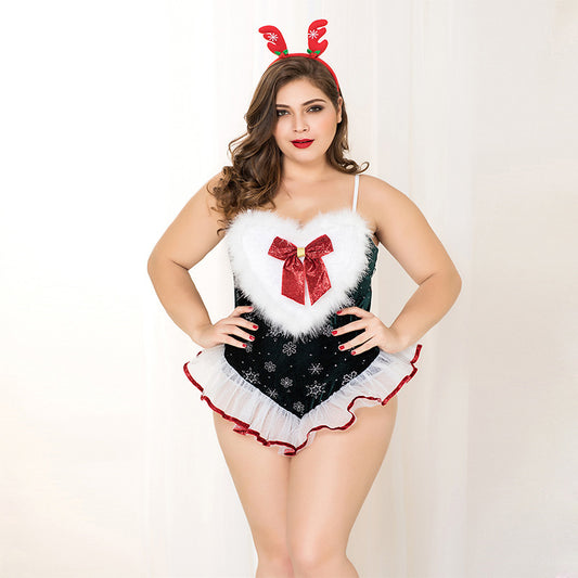 Fat Mm Sexy Lingerie Christmas Clothes Plus Size