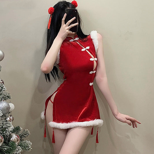 Lingerie Pure Desire Christmas Together Cheongsam