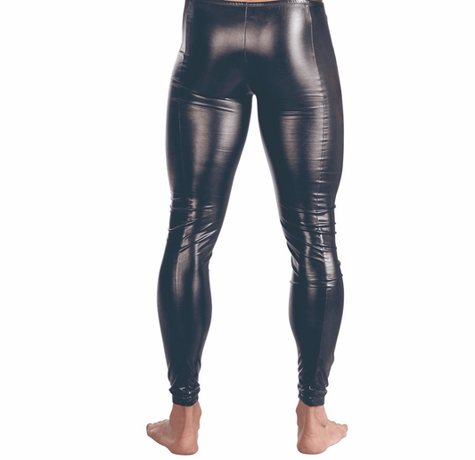 Men’s Patent Leather Tights – Sexy Leather Performance Leggings