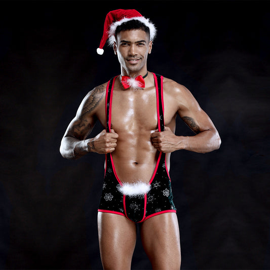 Sexy Sexy Lingerie One-piece Christmas Outfit For Men